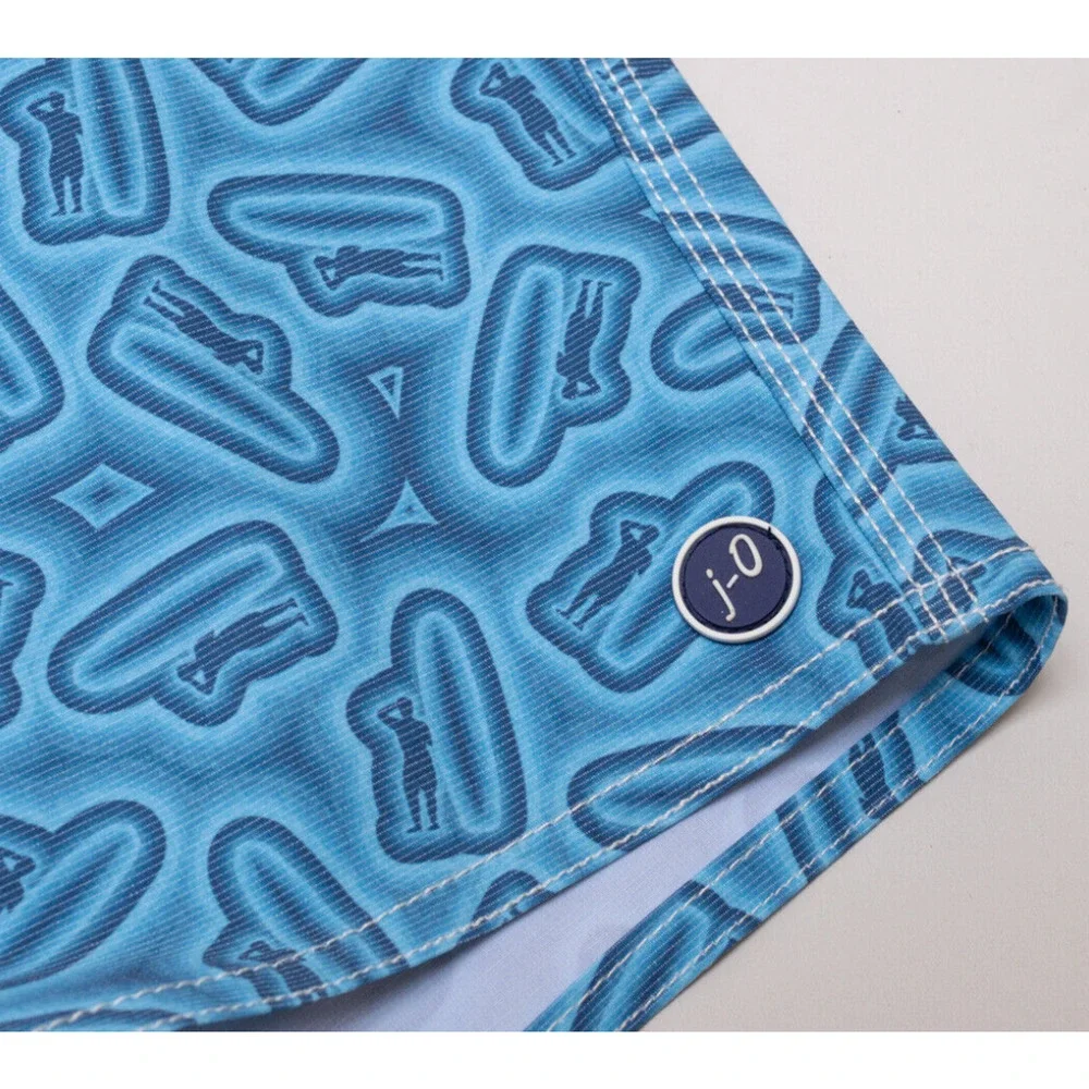 NWT JOHNNIE-O LAKE BLUE DEVIN PRINTED 7